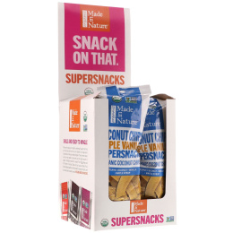 Made in Nature, Organic Coconut Chips, Maple Vanilla Supersnacks, 10 Pack, 1 oz (28 g) Each