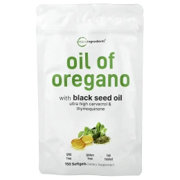 Micro Ingredients, масло орегано, 150 капсул