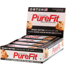 Purefit, Premium Nutrition Bars, Арахисовое Масло и Шоколадные чипы, 15 штук по 2 унции (57 г) каждая