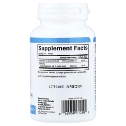 Natural Factors, витамины D3 и K2, 200 капсул