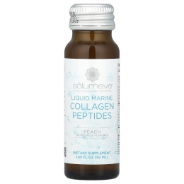 Solumeve, Ageless Beauty, жидкий морской коллаген, с персиковым вкусом, 10 флаконов по 50 мл (1,69 жидк. унции)