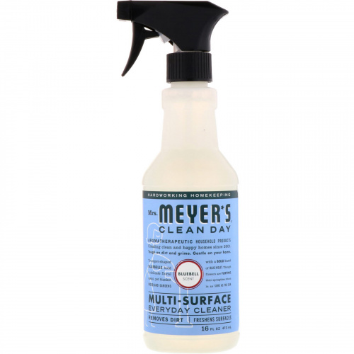 Mrs. Meyers Clean Day, Средство для ежедневного мытья различных поверхностей, с ароматом колокольчика, 16 жидких унций (473 мл)