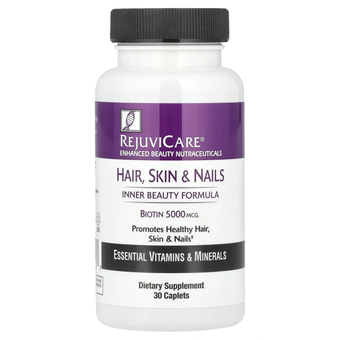 Rejuvicare, Средство для поддержания внутренней красоты для волос, кожи и ногтей, 30 капсул