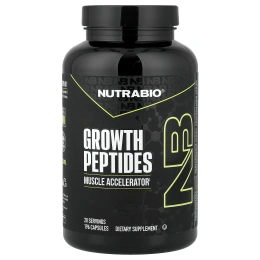 NutraBio, пептиды роста, 196 капсул