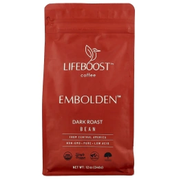 Lifeboost, Coffee, Embolden ™, зерна, темная обжарка, 340 г (12 унций)