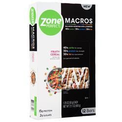ZonePerfect, Macros Батончик Фруктовые хлопья 12 батончиков