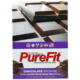 Purefit, Premium Nutrition Bars, "Chocolate Brownie" Батончики, 15 штук по 2 унции (57 г) каждая