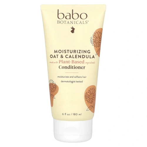 Babo Botanicals, Увлажняющий кондиционер, Овсяное молоко и календула, 6 унций (180 мл)
