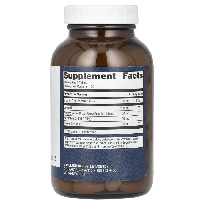 Metagenics, Sinuplex, 120 таблеток