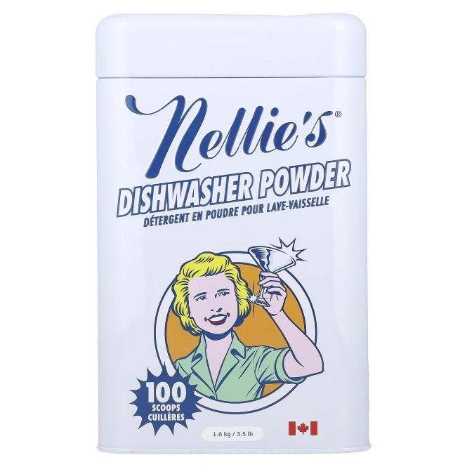 Nellie's, Порошок для посудомоечной машины Nellie's, 1,6 кг (3,5 фунта)