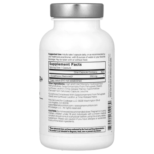 Codeage, Glutathione-SR+, 60 растительных капсул