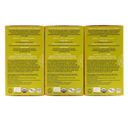 Pukka Herbs, Имбирный травяной чай, без кофеина, 3 пакетика, по 20 пакетиков-саше с травяным чаем каждый