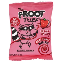 The Froot Thief, Real Fruit Whips, клубника, 5 пакетиков по 20 г (0,7 унции)