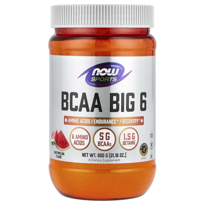 Now Foods BCAA Big 6 Арбуз 600 грамм
