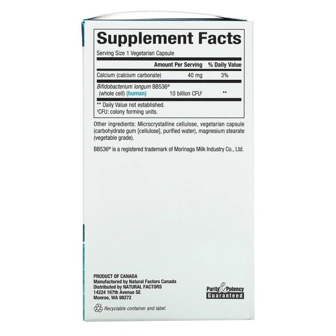 Natural Factors, Travel Biotic BB536, 30 вегетарианских капсул