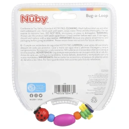 Nuby, Успокаивающий прорезыватель, Bug-а-Loop, 3 + месяцев, 1 шт.