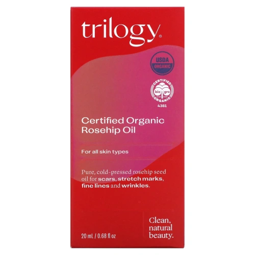Trilogy, Сертифицированное органическое масло шиповника, 20 мл (0,67 жидк. унции)