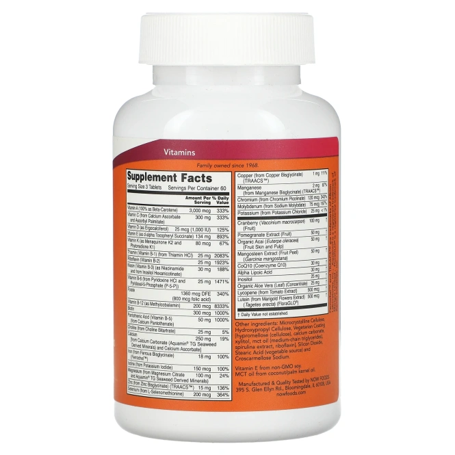 NOW EVE Мультивитамины для Женщин, 180 таблеток