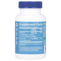 The Vitamin Shoppe, Витамины A и D3, 100 растительных капсул