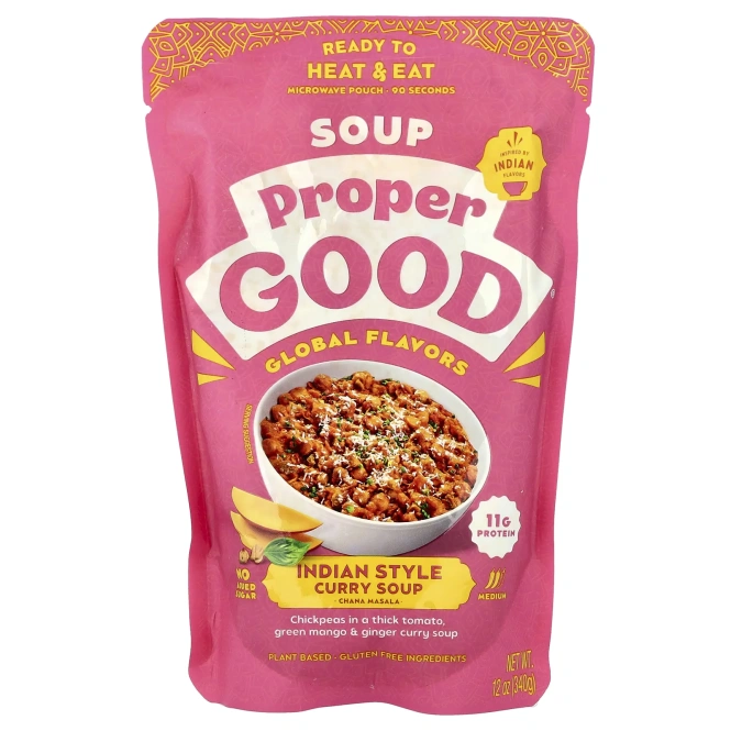 Proper Good, суп карри в индийском стиле, чана масала, средний, 340 г (12 унций)