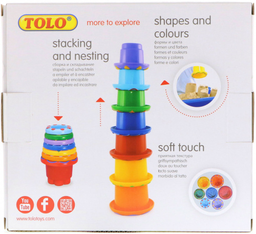 Tolo Toys, Rainbow Stacker, 6+ Months