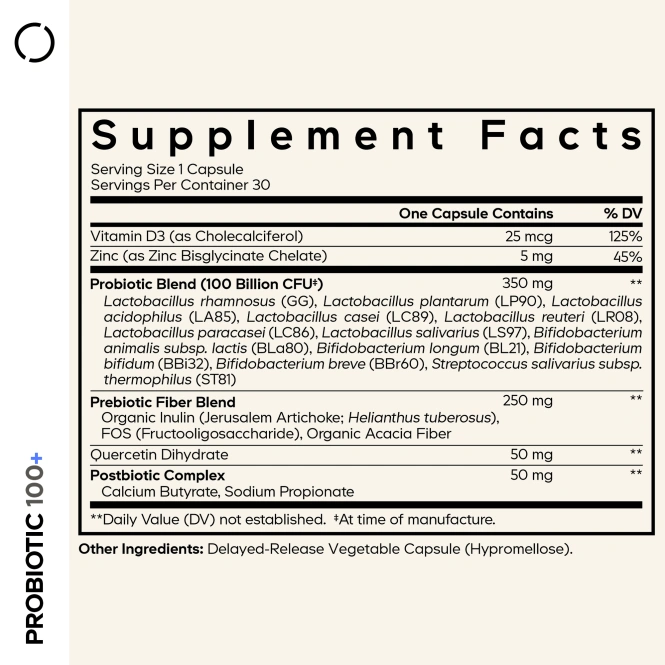 Codeage, Probiotic+, 30 растительных капсул