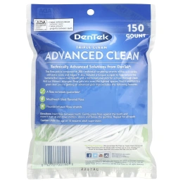 DenTek, Advanced Clean Floss Picks, жидкость для полоскания рта, 150 зубочисток