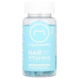SugarbearPro, Hair Vitamins Gummies, 32 Gummies