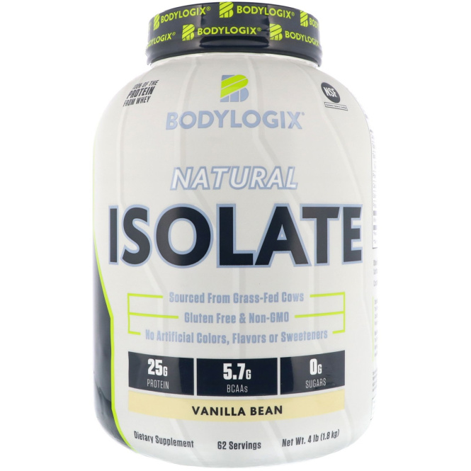 Bodylogix, Натуральный изолят, Стручки ванили, 4 фунта (1,8 кг)