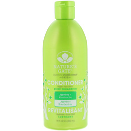 Nature's Gate, Conditioner, Shine Enhancing, Jasmine + Kombucha, 18 fl oz (532 ml)