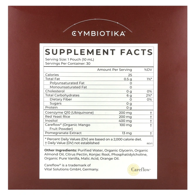 Cymbiotika, Heart Health, апельсиновый крем, 30 пакетиков по 10 мл (0,3 жидк. Унции)