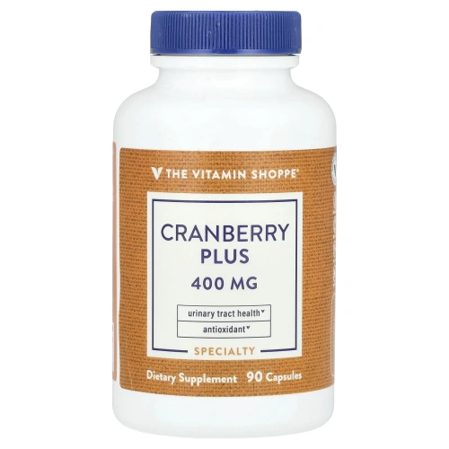 The Vitamin Shoppe, Cranberry Plus, 400 мг, 90 капсул