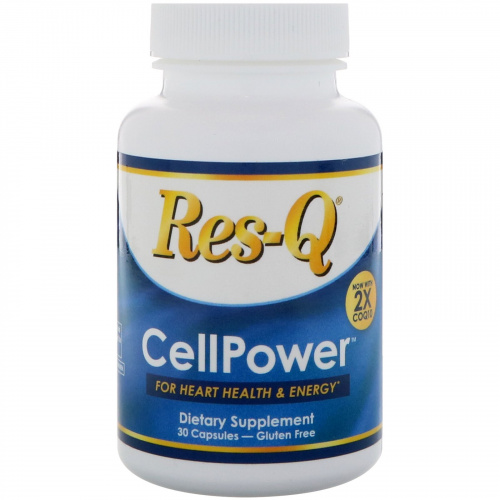 Res-Q, CellPower, в 2 раза больше коэнзима Q10, 30 капсул