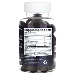 Vitamatic, Веганские жевательные мармеладки с витамином С, 65 мг, из натурального винограда, 60 жевательных таблеток