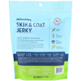 Buckley, Skin & Coat Jerky, Chicken, 5 oz (141.7 g)