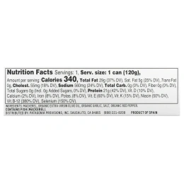 Patagonia Provisions, Обжаренная чесночная скумбрия в органическом оливковом масле первого отжима, 125 г (4,2 унции)