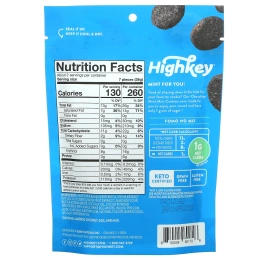 HighKey, Mini Cookies, шоколад и мята, 56,6 г (2 унции)