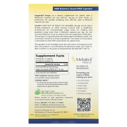 American Biosciences, Metatrol®, Fermented Wheat Germ Extract, 60 Vegetarian Capsules