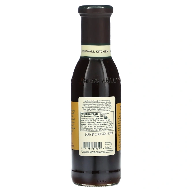 Stonewall Kitchen, Sriracha Teriyaki Sauce, 11 fl oz (330 ml)