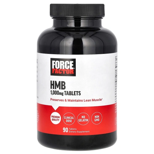 Force Factor, HMB, 1000 мг, 90 таблеток