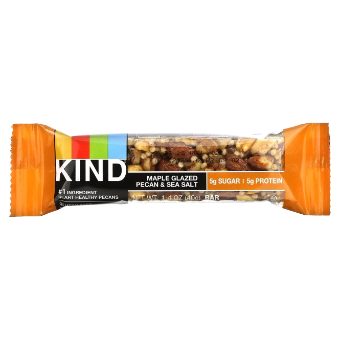 KIND Bars, Nuts & Spices, пекан с кленовой глазурью и морская соль, 12 батончиков по 40 г (1,4 унции)