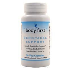 Body First, Поддержка менопаузы 90 вегетарианских капсул