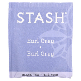 Stash Tea, Черный чай, Earl Grey, 20 чайных пакетиков, 38 г (1,3 унции)