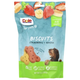 Dole for Pets, печенье, клубника и банан, 200 г (7 унций)