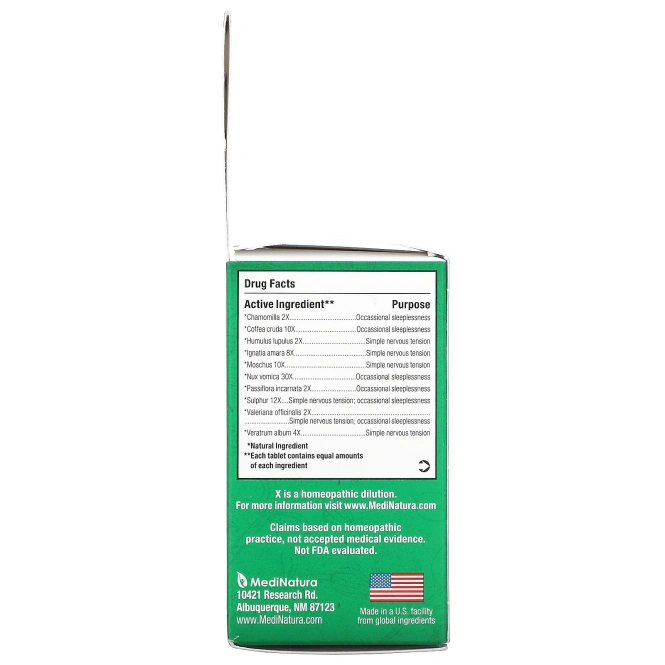 MediNatura, BHI, успокоительное средство, 100 таблеток