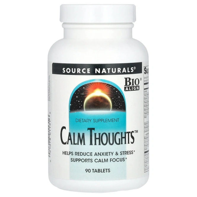 Source Naturals Calm Thoughts от стресса и беспокойства, 90 таблеток