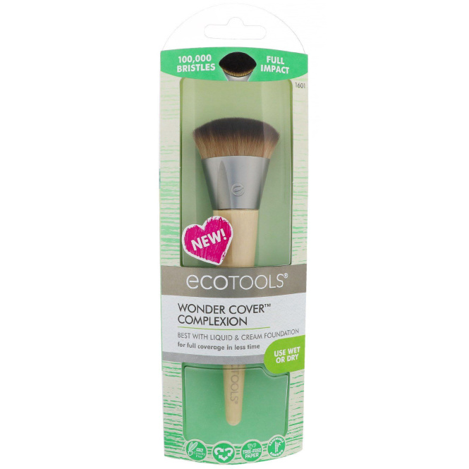 EcoTools, Щетка для нанесения косметики на лицо, 1 щетка