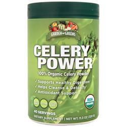 Garden Greens, Сила сельдерея - 100% органический порошок сельдерея 11,3 унции
