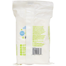 BabyGanics, Смываемые детские салфетки, без запаха, 60 салфеток