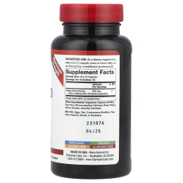 Olympian Labs, Экстракт виноградных косточек, максимальная сила, 600 мг, 60 вегетарианских капсул